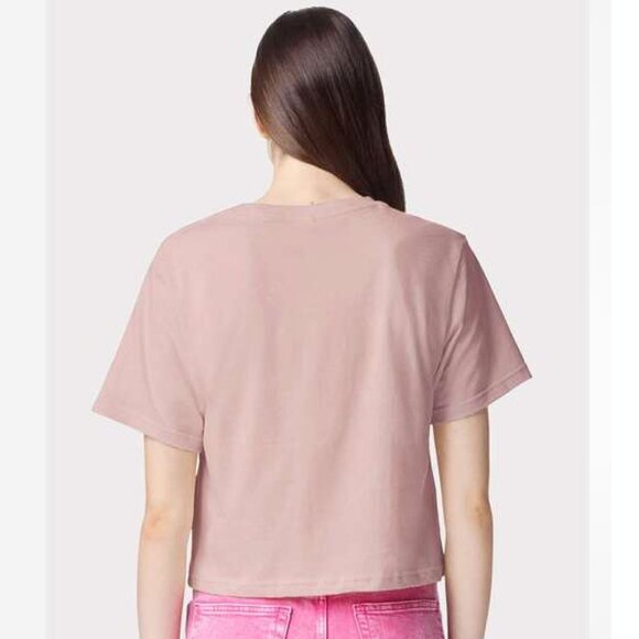 American Apparel 102AM Women's Fine Jersey Boxy Tee - Picture 2 of 3